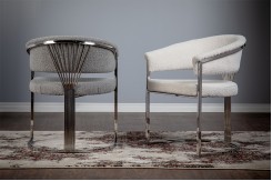 Lotus Silver Accent Chair Lotus Silver Accent Chair