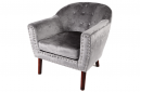 Rose: Grey-Linen Accent Chair