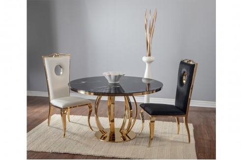 Gold Shaw Dining Table Gold Shaw Dining Table