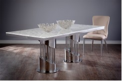 Pillar Silver Dining Table Pillar Silver Dining Table