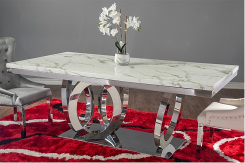Sultana Silver Dining Table