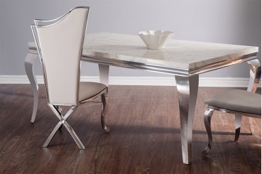 Silver Tusk Marble Dining Table