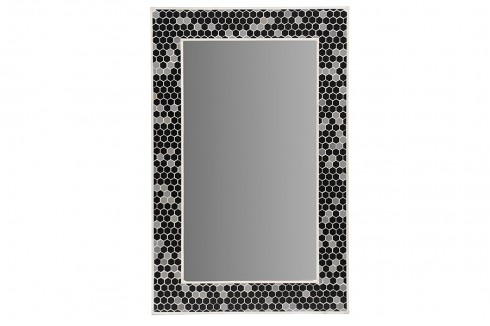 Checkers Inlay Wall Mirror