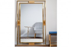 Gold Steel Standing Mirror