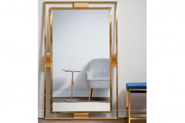 Gold Steel Standing Mirror